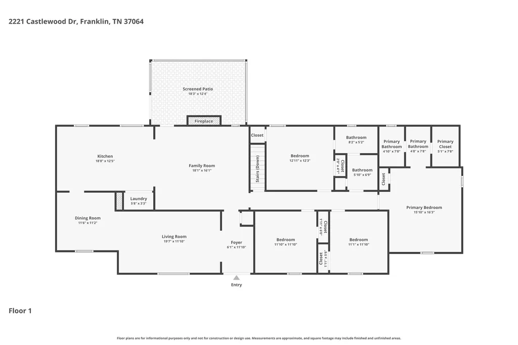 2221 Castlewood Drive Franklin TN 37064