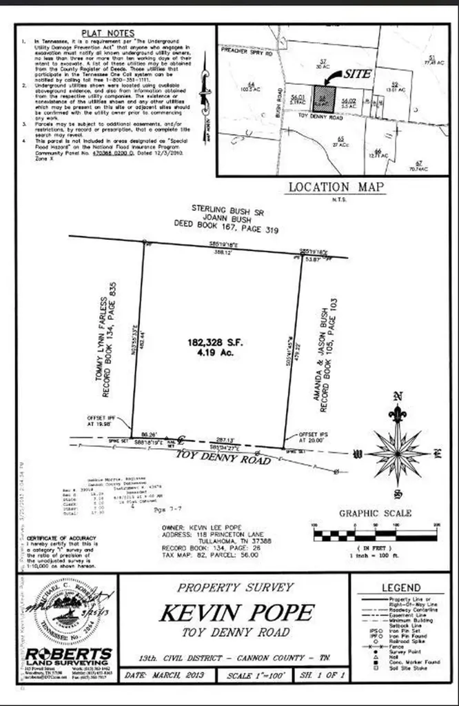 1260 Toy Denny Road Bradyville TN 37026