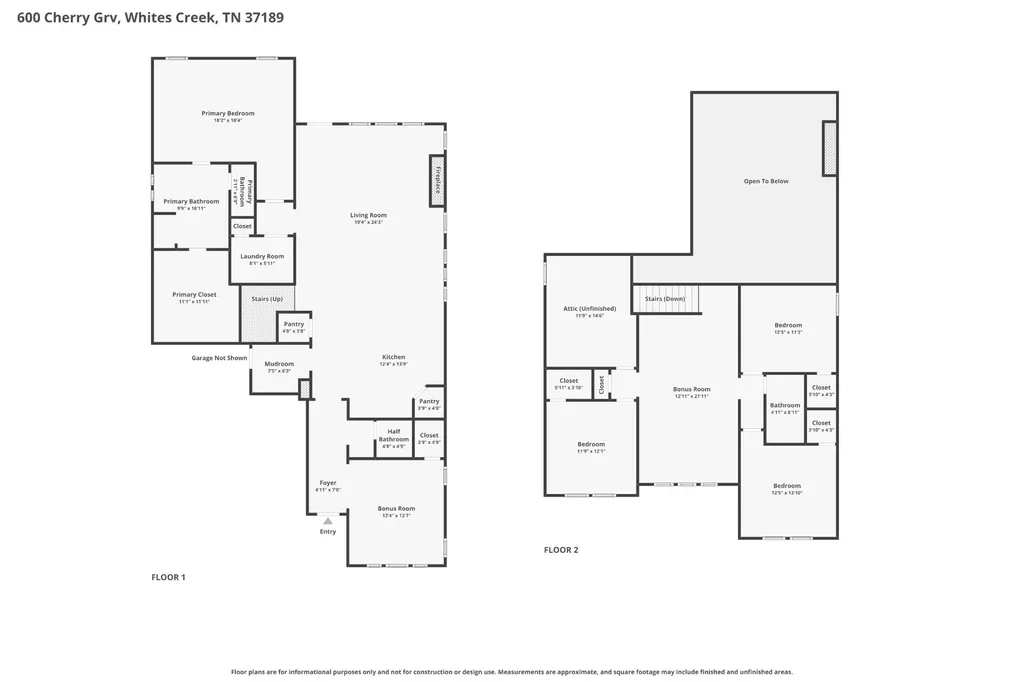 600 Cherry Grove Point Whites Creek TN 37189