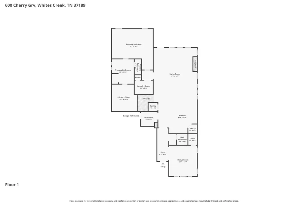 600 Cherry Grove Point Whites Creek TN 37189
