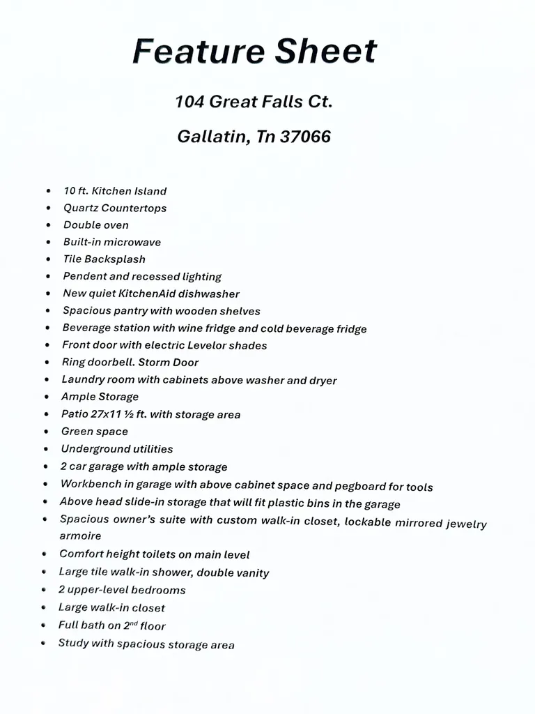 104 Great Falls Court Gallatin TN 37066