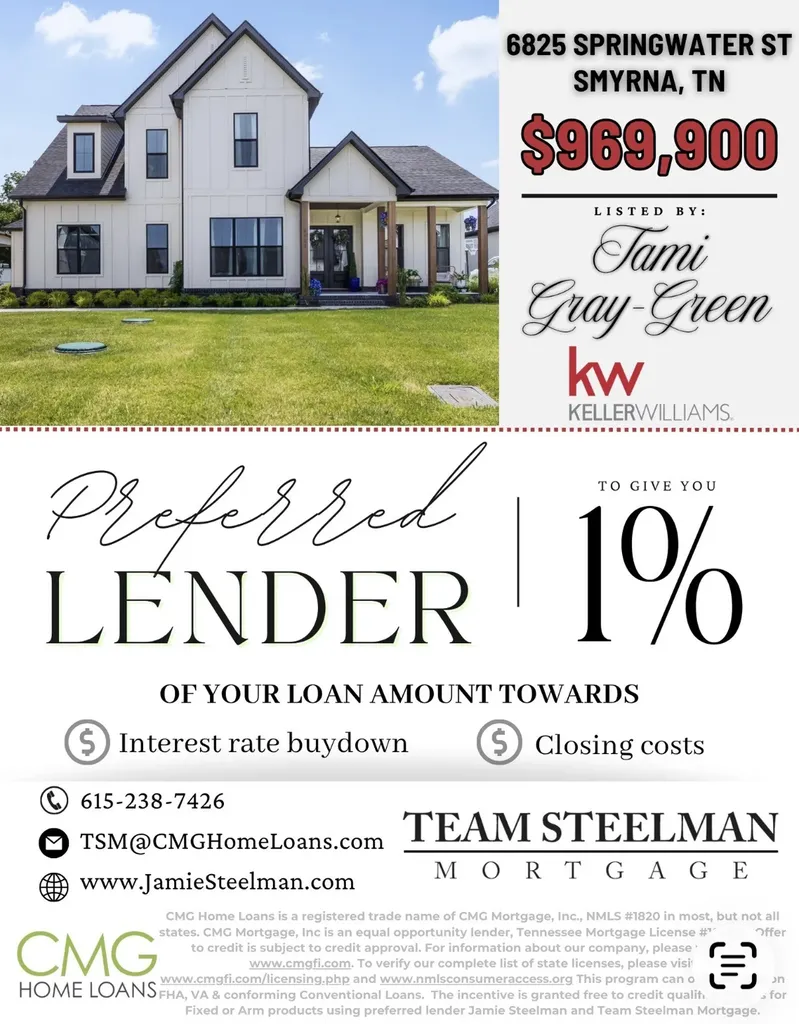 6825 Springwater Street Smyrna TN 37167