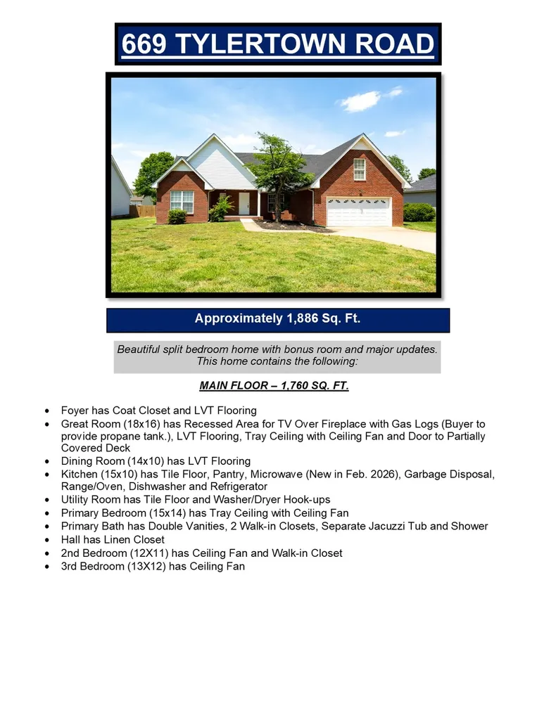 669 Tylertown Road Clarksville TN 37040