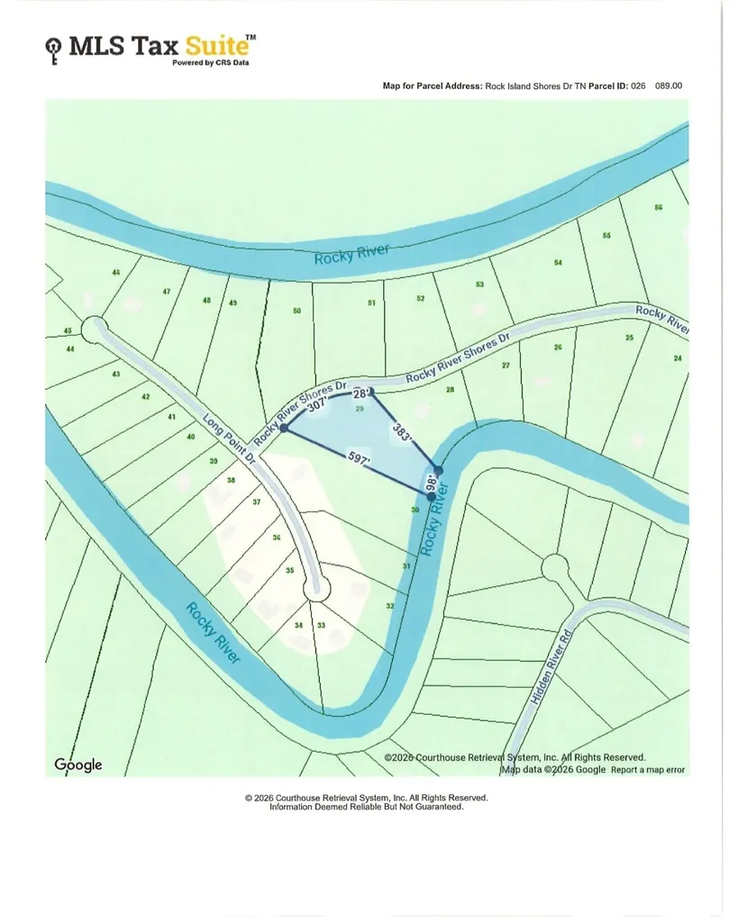 0 Rocky River Shores Rock Island TN 38581