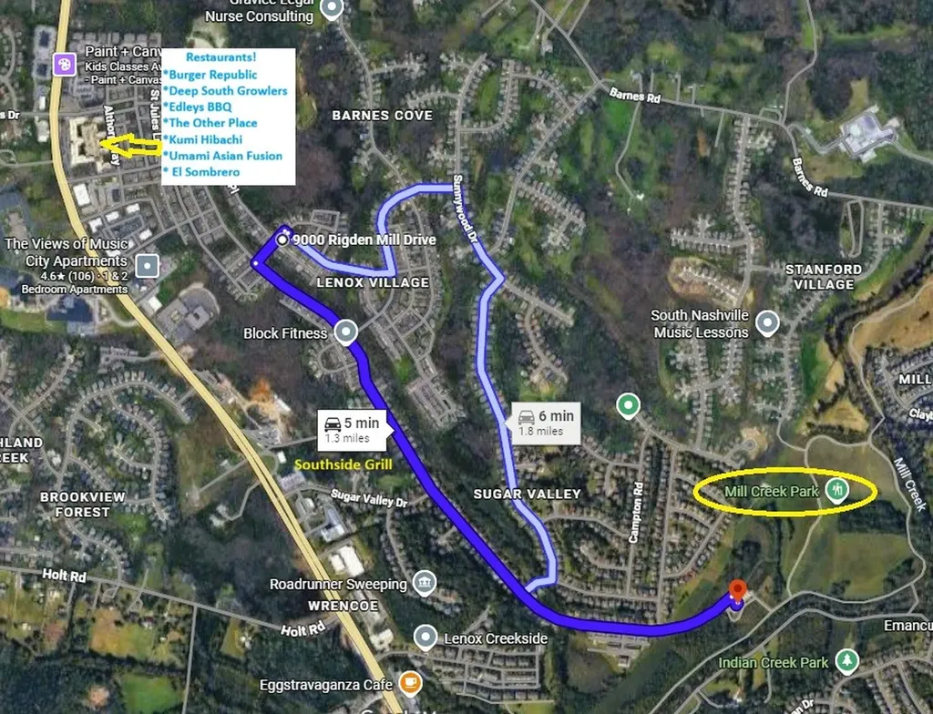 9000 Rigden Mill Drive Nashville TN 37211
