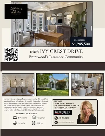 1806 Ivy Crest Drive Brentwood TN 37027