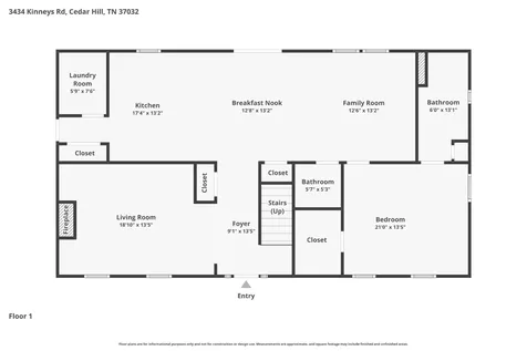 3434 Kinneys Road Cedar Hill TN 37032