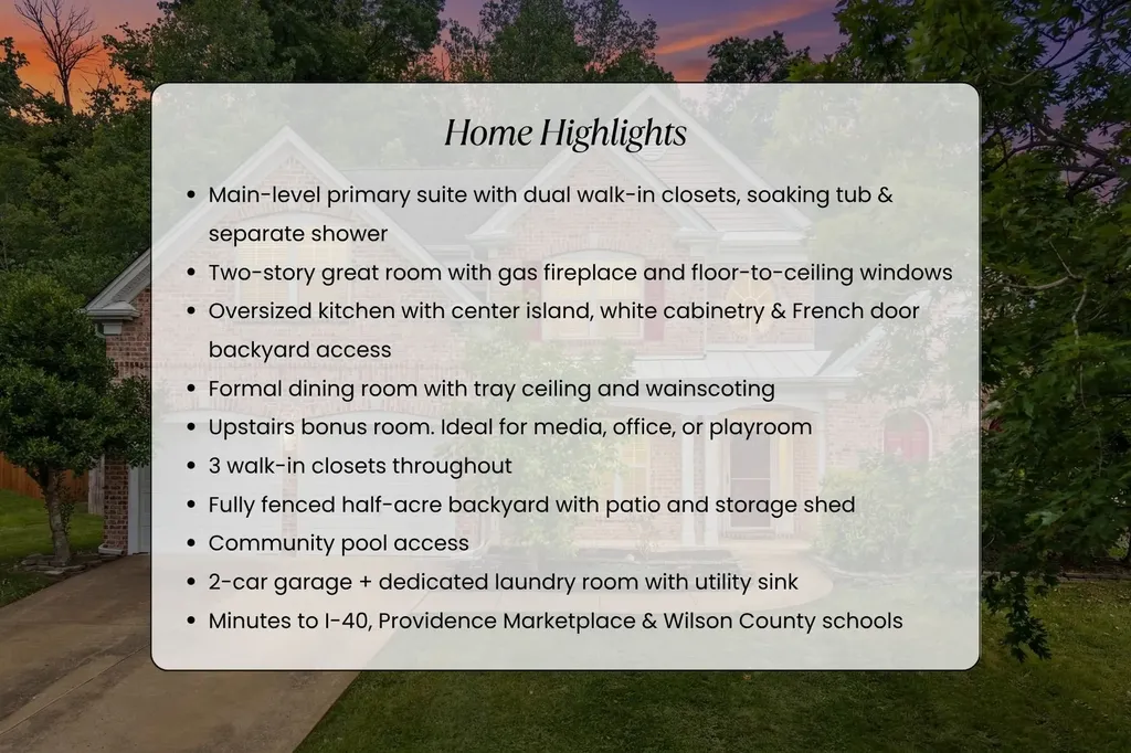 1664 W Wilson Boulevard Mount Juliet TN 37122