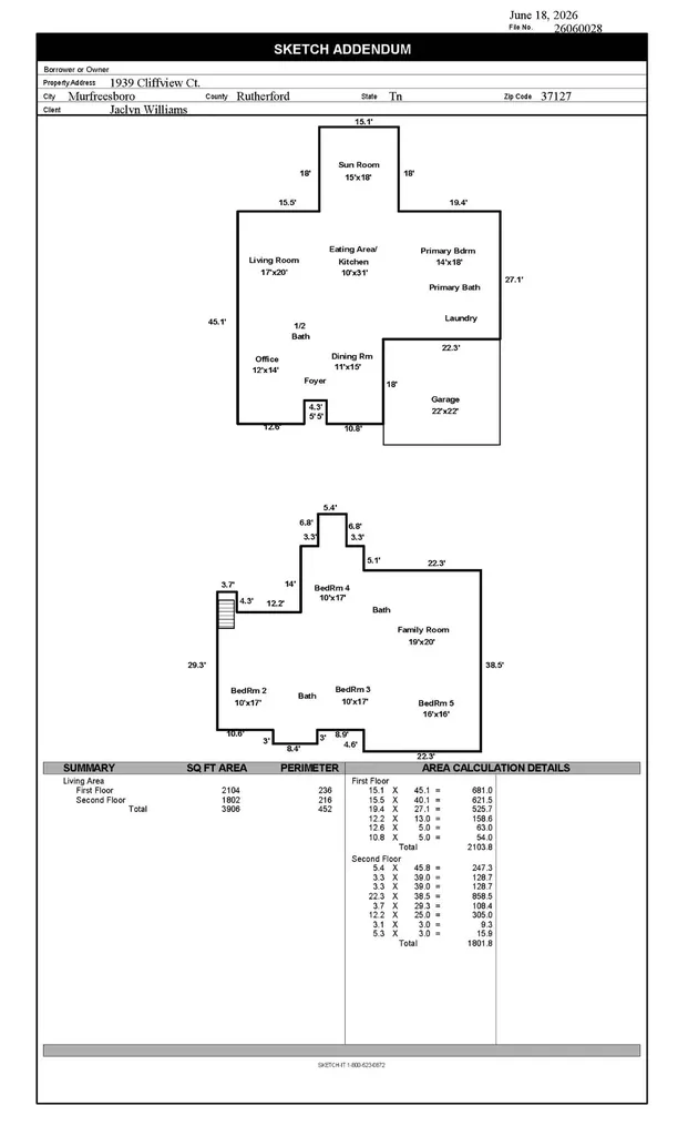 1939 Cliffview Court Murfreesboro TN 37128