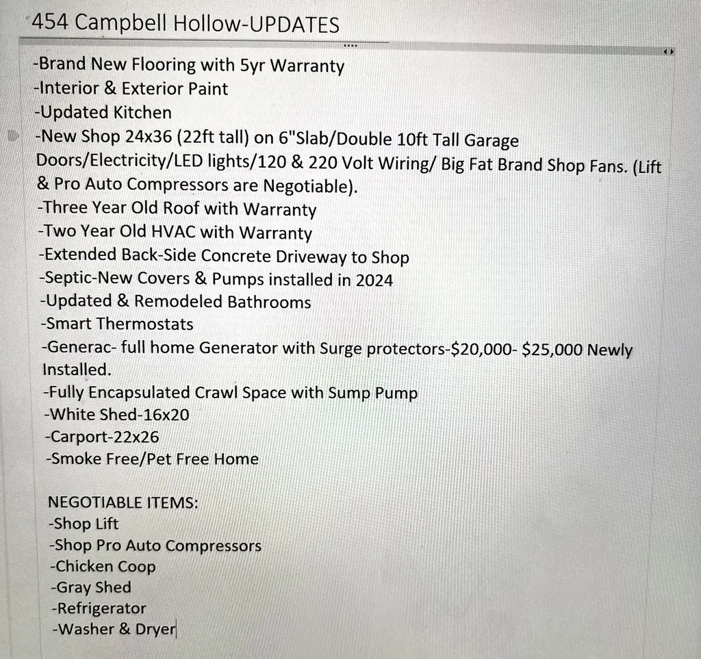 454 Campbell Hollow Road Bethpage TN 37022