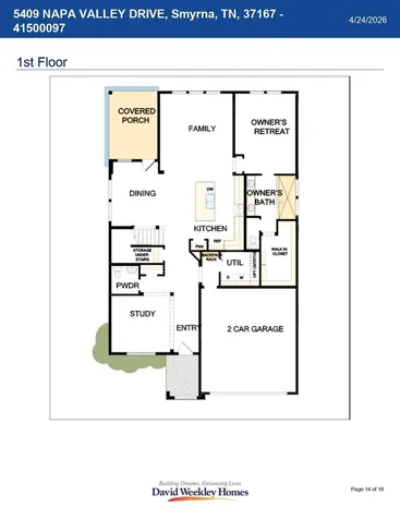 5409 Napa Valley Drive Smyrna TN 37167