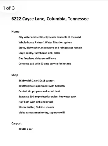6222 Cayce Lane Columbia TN 38401