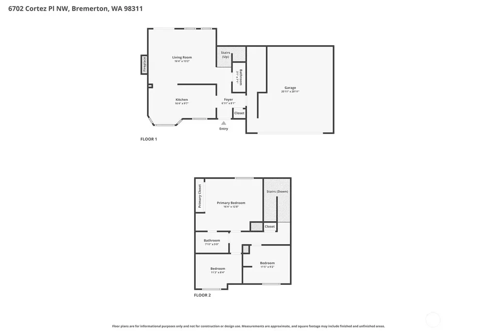 6702 Cortez Place NW Bremerton WA 98311