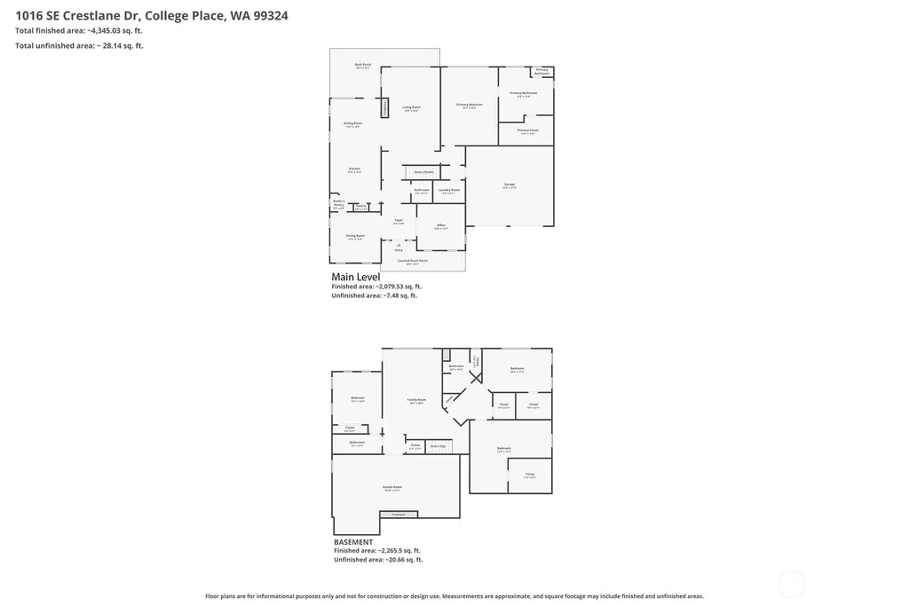1016 SE Crestlane Drive College Place WA 99324