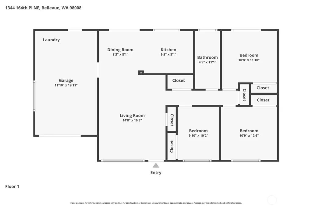 1344 NE 164th Place Bellevue WA 98008