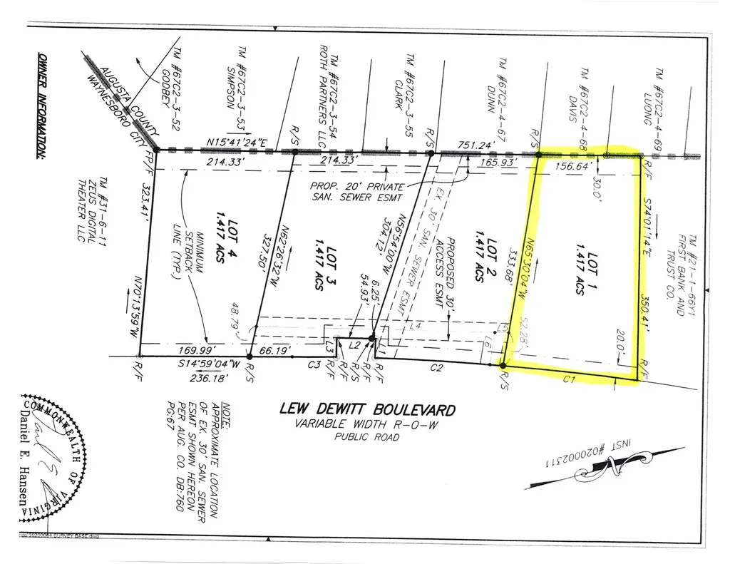 Lot Z1 Lew Dewitt Boulevard Waynesboro VA 22980
