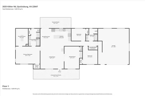 2025 Kibler Road Quicksburg VA 22847