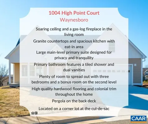 1004 High Point Court Waynesboro VA 22980