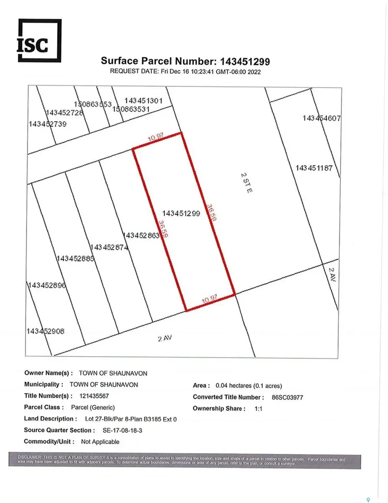 185 2nd Avenue E Shaunavon SK S0N 2M0