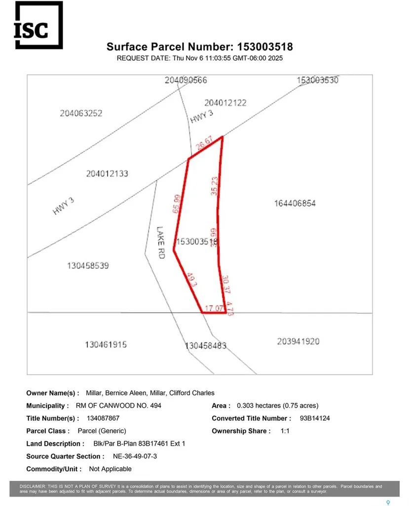 Rural Address Canwood Rm No. 494 SK S0J 1X0