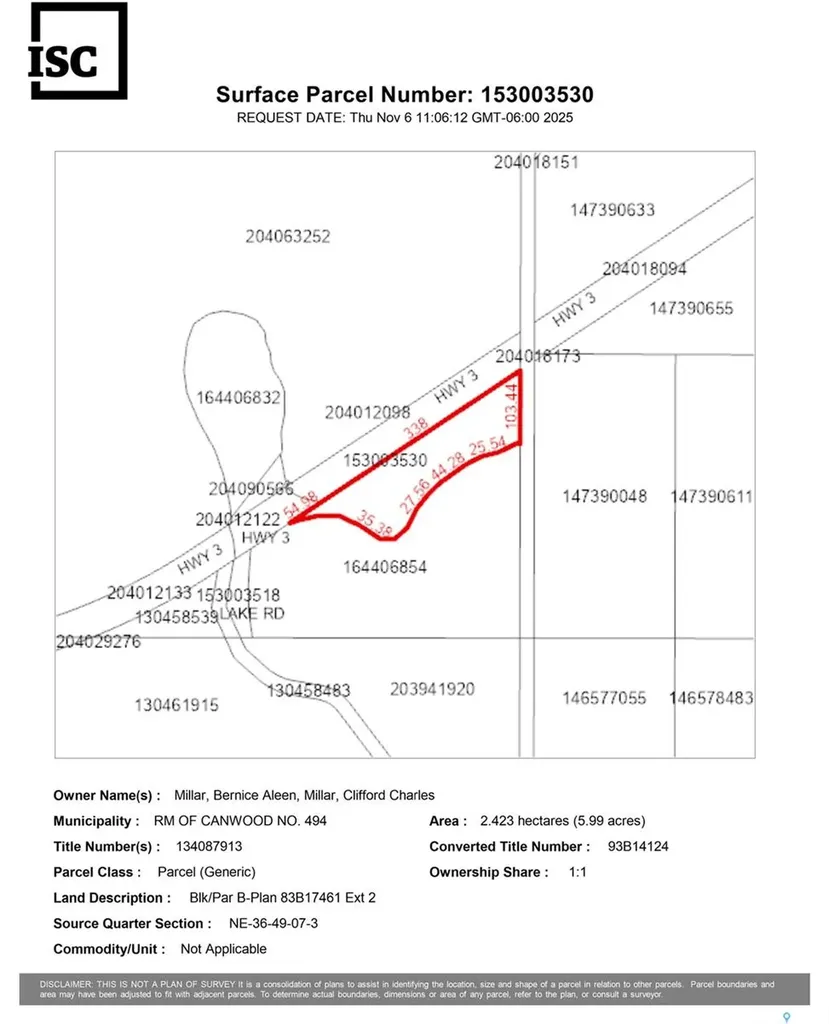 Rural Address Canwood Rm No. 494 SK S0J 1X0