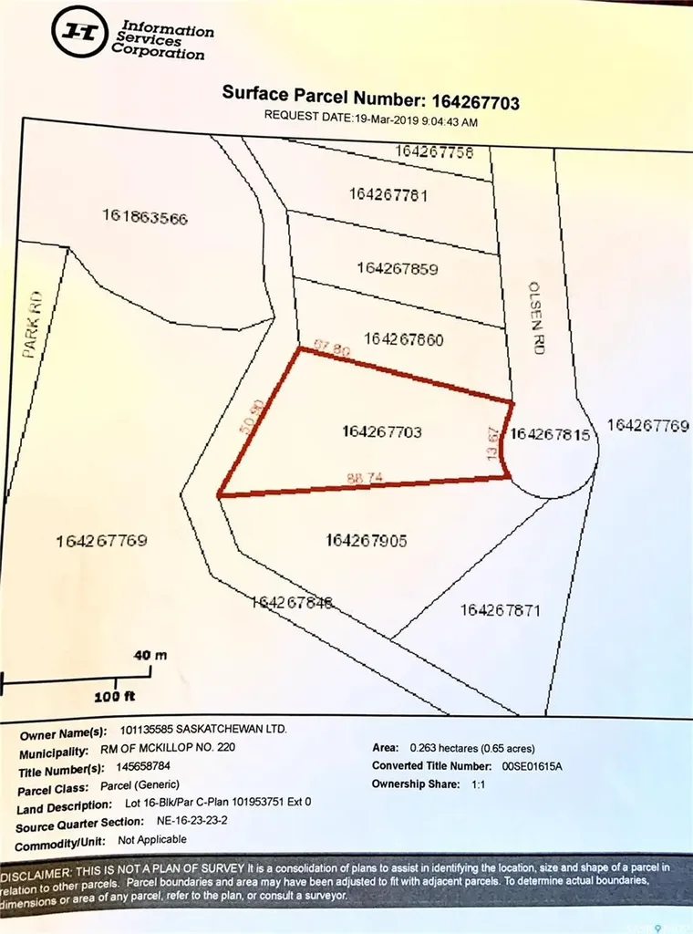 132 Olsen Road Mckillop Rm No. 220 SK S0G 0L0