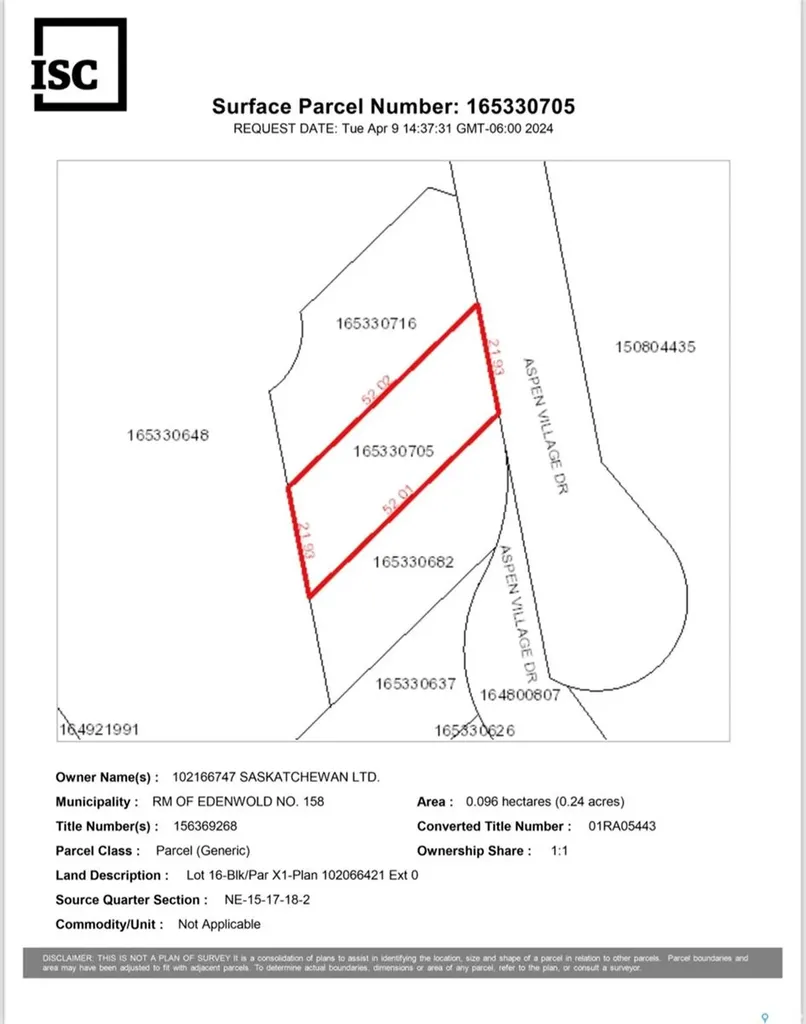 58 Aspen Village Drive Edenwold Rm No. 158 SK S4L 0C4