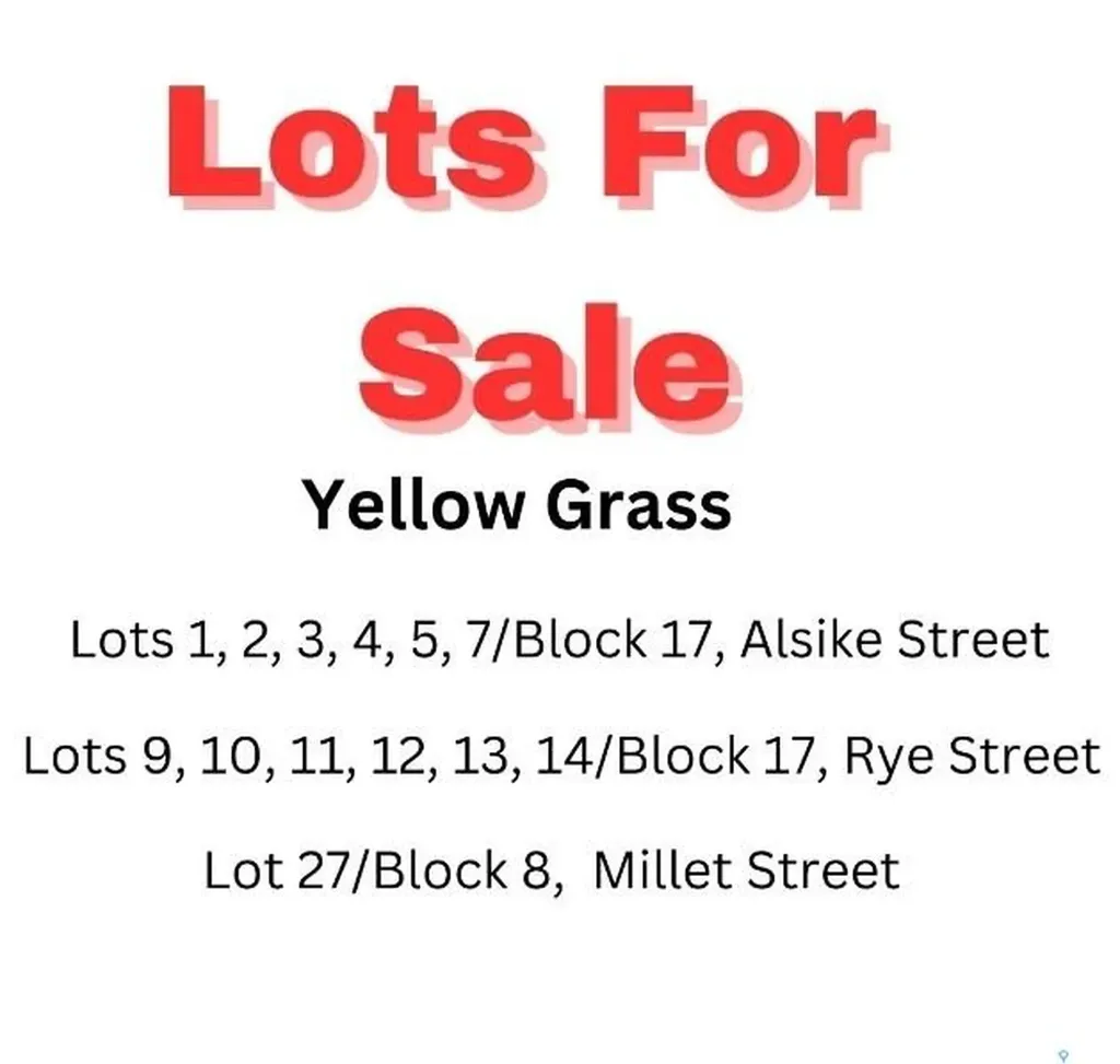 Lot 13 Rye Street Yellow Grass SK S0G 5J0