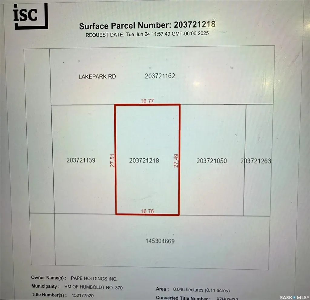 2 Lakepark Road Humboldt Rm No. 370 SK S0K 2A0