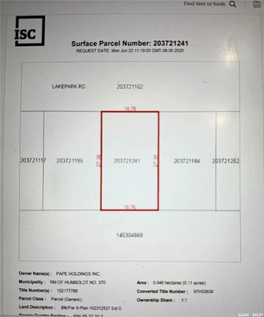 9 Lakepark Road Humboldt Rm No. 370 SK S0K 2A0