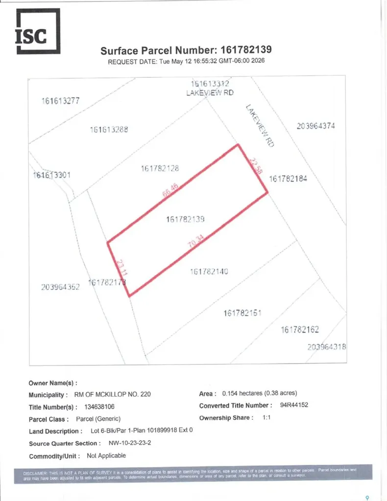 111 Lakeview Road Mckillop Rm No. 220 SK S0G 0L0