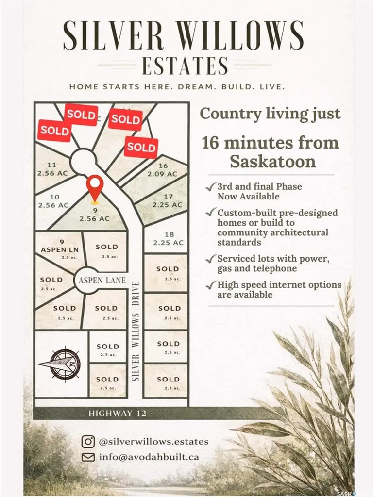 12 Silver Willows Drive Laird Rm No. 404 SK S0K 1Z0