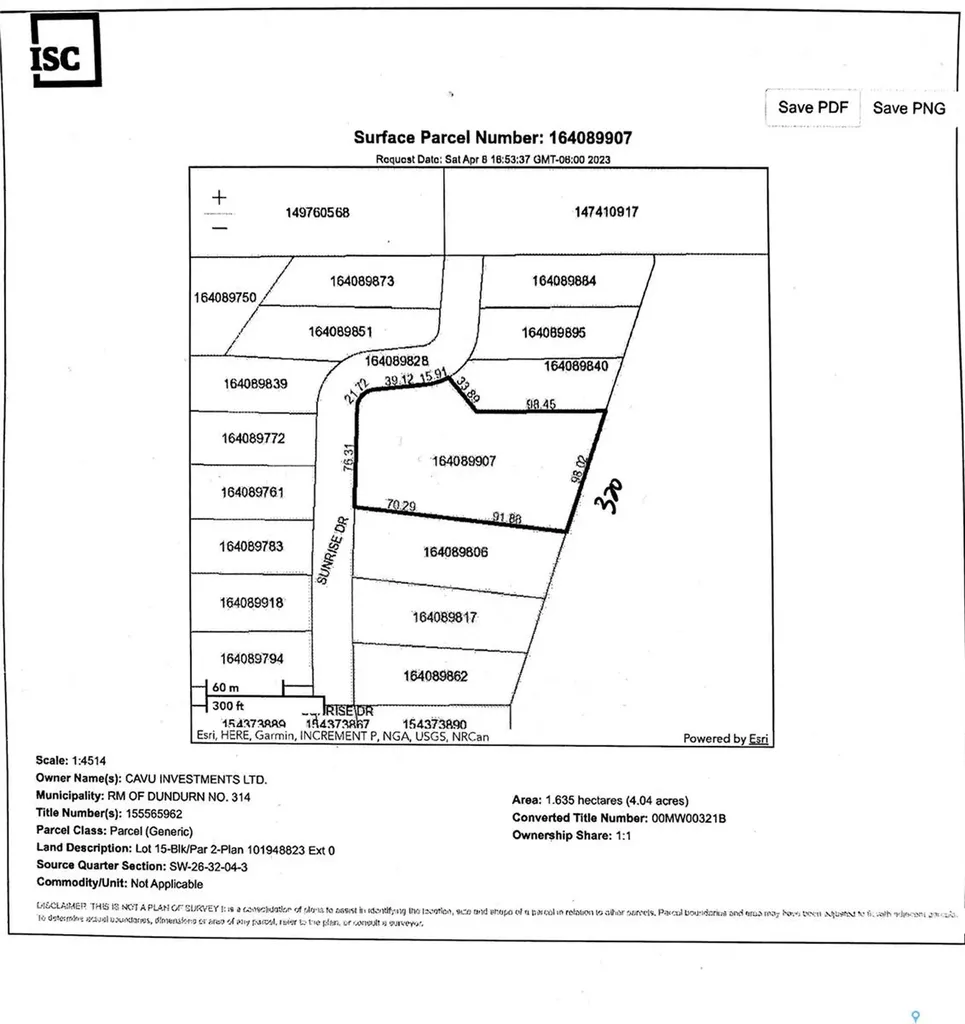 29 Sunrise Drive N Dundurn Rm No. 314 SK S7C 0A6