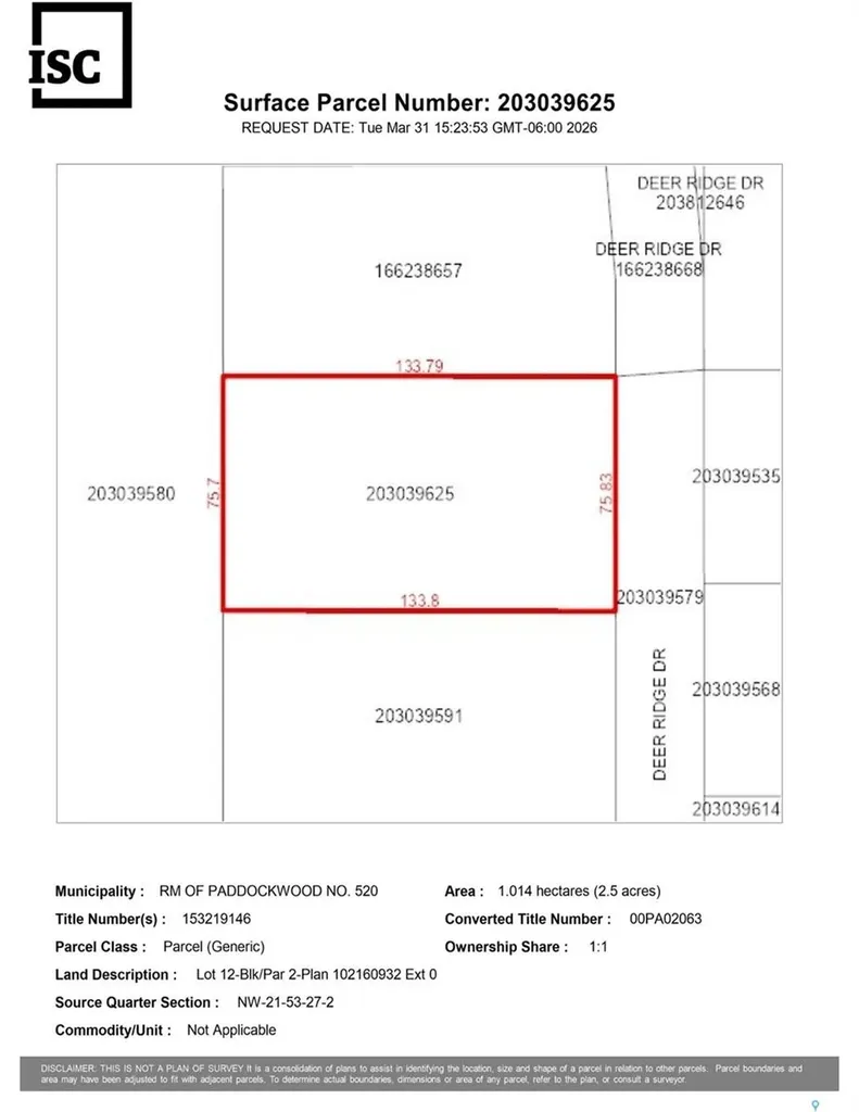 212 Deer Ridge Drive Paddockwood Rm No. 520 SK S0J 0N0