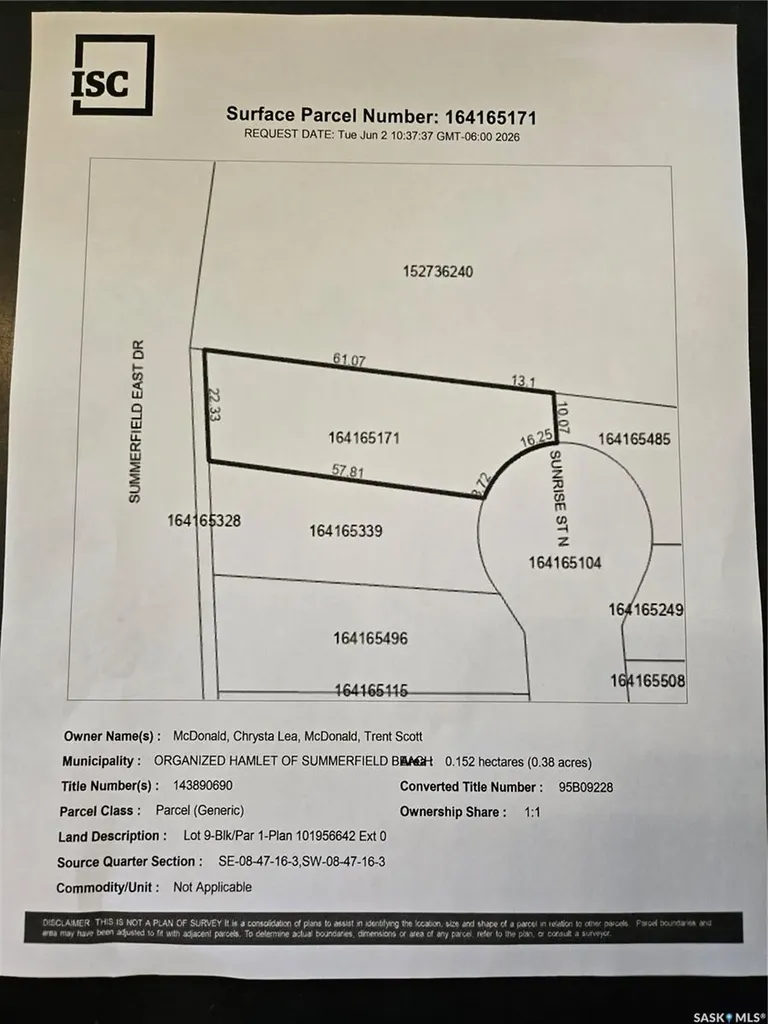 51 Sunrise Street N Meota Rm No.468 SK S0M 1X0