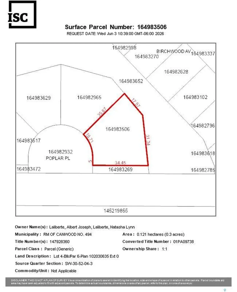 Rural Address Canwood Rm No. 494 SK S0J 0K0