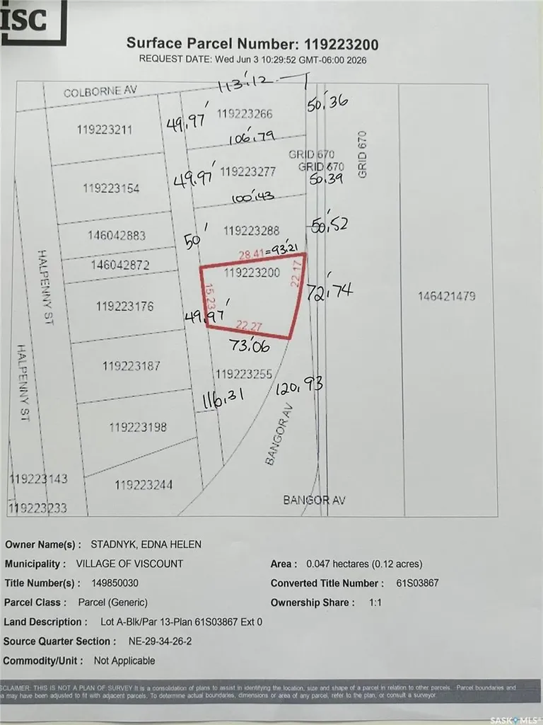 601 Colborne Avenue Viscount SK S0K 4M0