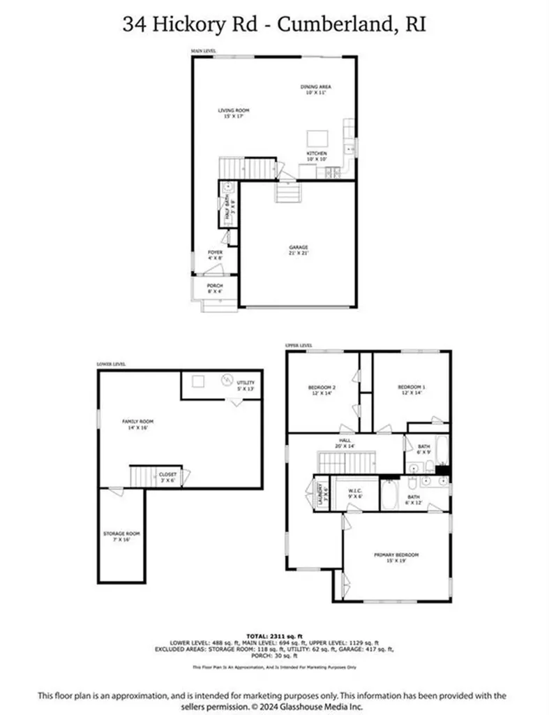 34 Hickory Road Cumberland RI 02864