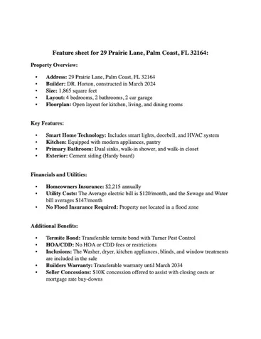 29 Prairie Lane Palm Coast FL 32164