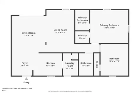 1323 Grant Street St Augustine FL 32084