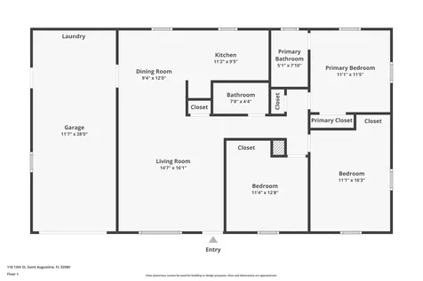 118 13th Street St Augustine FL 32080