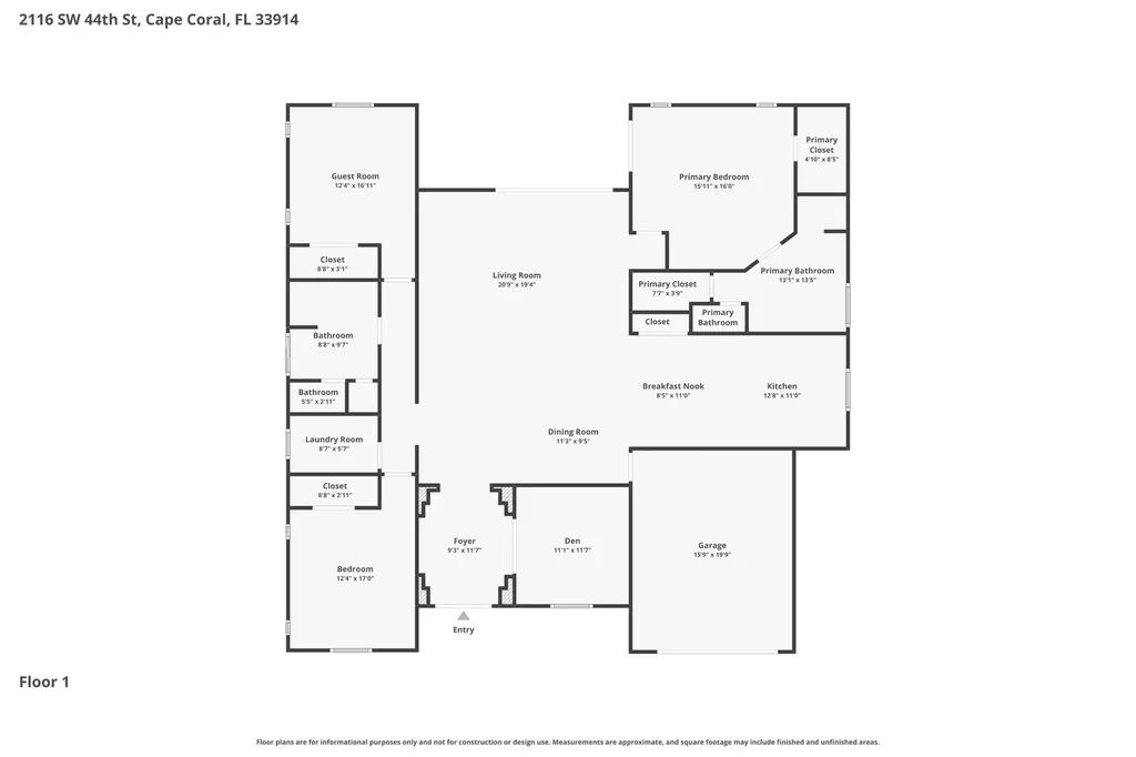 2116 SW 44th Street Cape Coral FL 33914