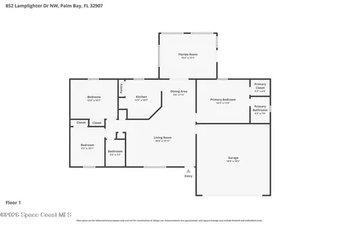 852 Lamplighter Drive NW Palm Bay FL 32907