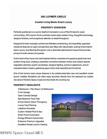 345 Loymer Circle Merritt Island FL 32953