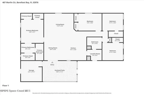 487 N Marlin Circle Barefoot Bay FL 32976