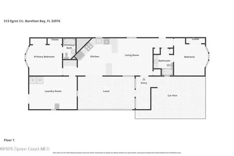 513 S Egret Circle Barefoot Bay FL 32976