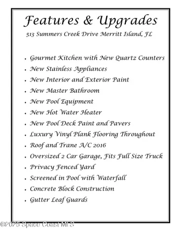 513 Summers Creek Drive Merritt Island FL 32952