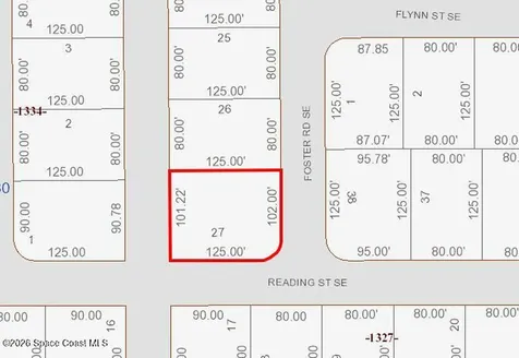 2798 Foster Road Corner Reading Street SE Palm Bay FL 32909