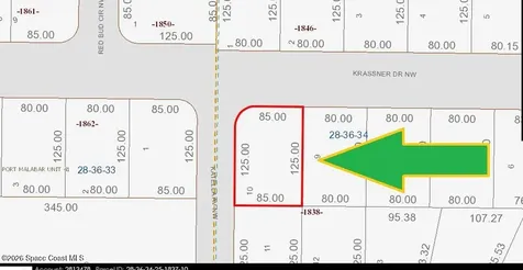 436 Corner Lot On Krassner Drive NW Palm Bay FL 32907