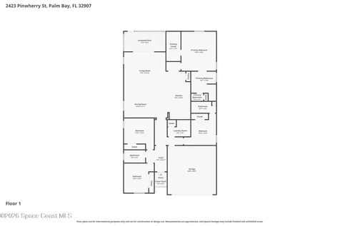 2423 Pinwherry Street NW Palm Bay FL 32907